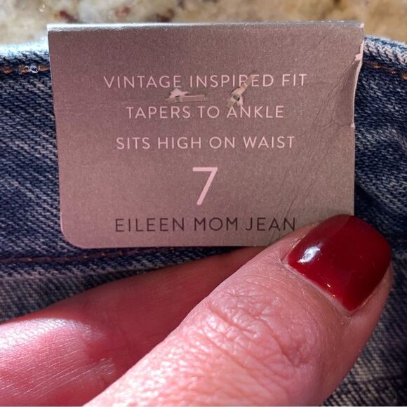 Empyre Eileen Mom Jeans Checkerboard Side Stripes Size 7 - Picture 6 of 12